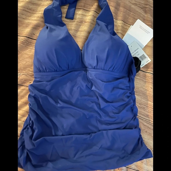 La BLANCA Island Goddess 34D Cup Halter Tankini Top - Picture 5 of 9